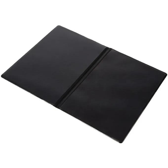 Protège-menus en PVC Olympia noirs - Format A5