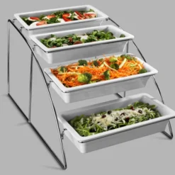 Présentoir Buffet Inox pour 4 Bacs GN 1/3 - Pujadas