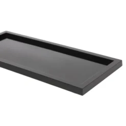 Présentoir de salle de bain noir