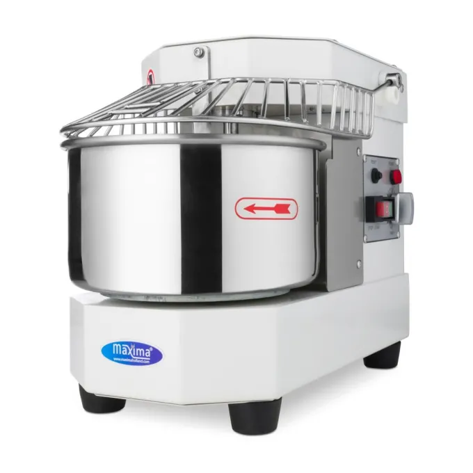 Pétrin à Spirale - 8 L - 4,5 kg de Pâte - Blanc - Maxima