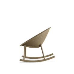 Qosy Chaise à bascule outdoor Sable - Lot de 2 - Veba