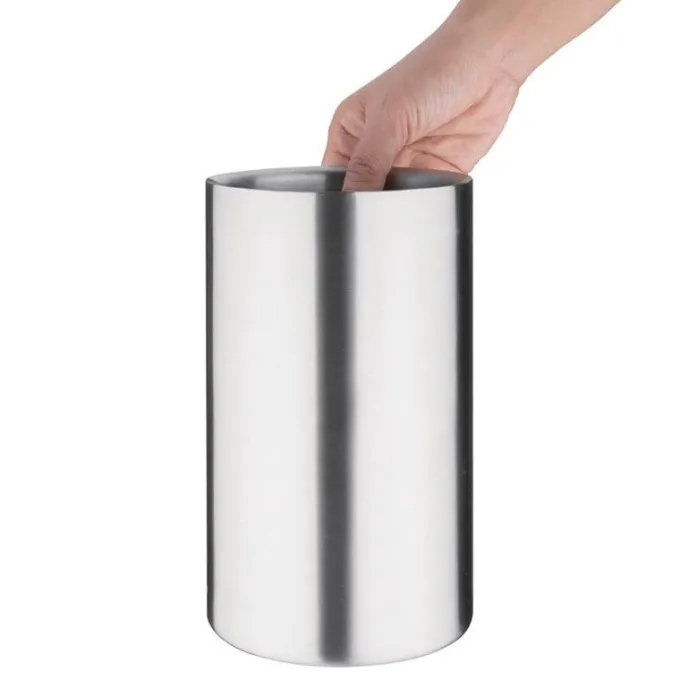 Rafraîchisseur de Bouteilles à Double Paroi en Inox Brossé - Olympia