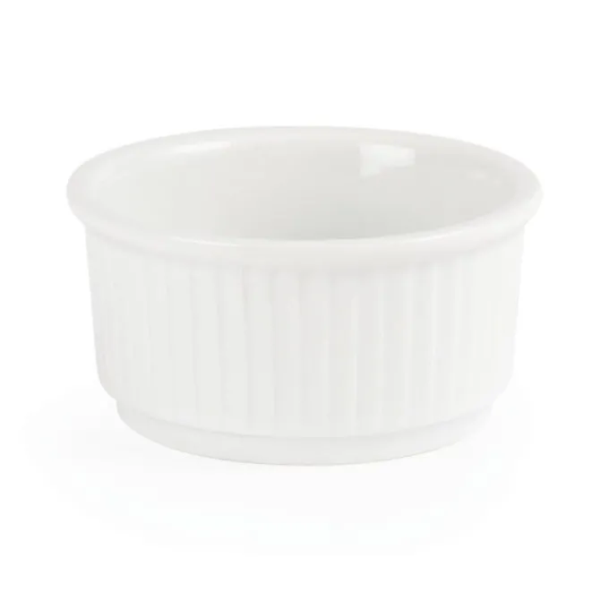 Ramequins Blancs Empilables 85mm Lot de 12 Olympia