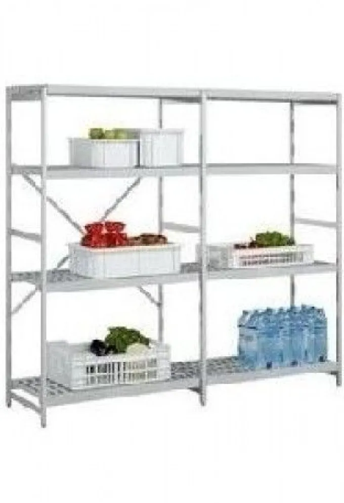 Rayonnage Alimentaire Structure Duralinox 4 Niveaux - L 1077 x P 360 x H 1800 mm