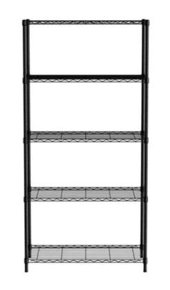 Rayonnage avec 5 étagères Chrome 910x455x(H)1830 mm - Hendi