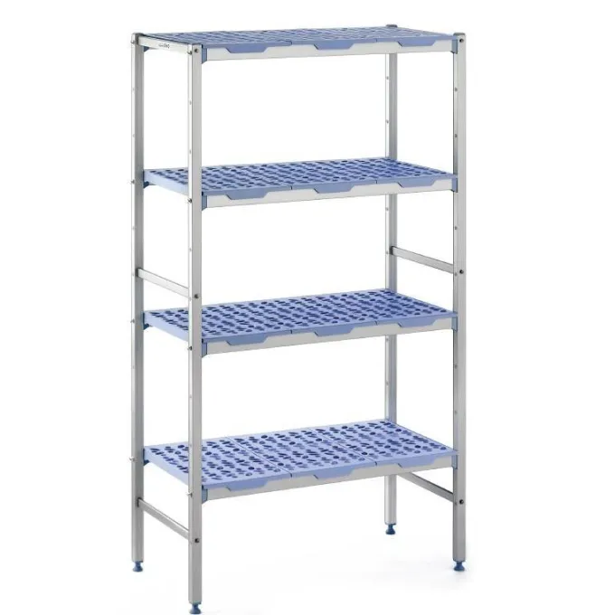 Rayonnage de Chambre Froide Modulaire 500 x1492 mm - 4 Niveaux - Tournus