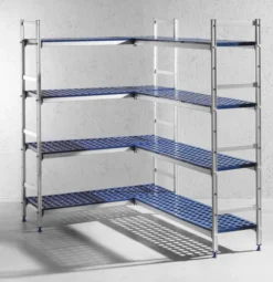 Rayonnage en aluminium pour bacs Gastronormes 1120x355x(H)1685 mm - Hendi