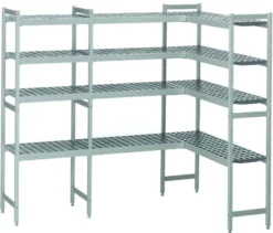 Rayonnage en L pour Chambre Froide 4 Niveaux - Nosem