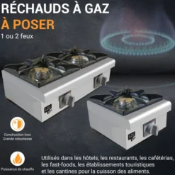 Réchaud Gaz à Poser 2 Feux - L2G