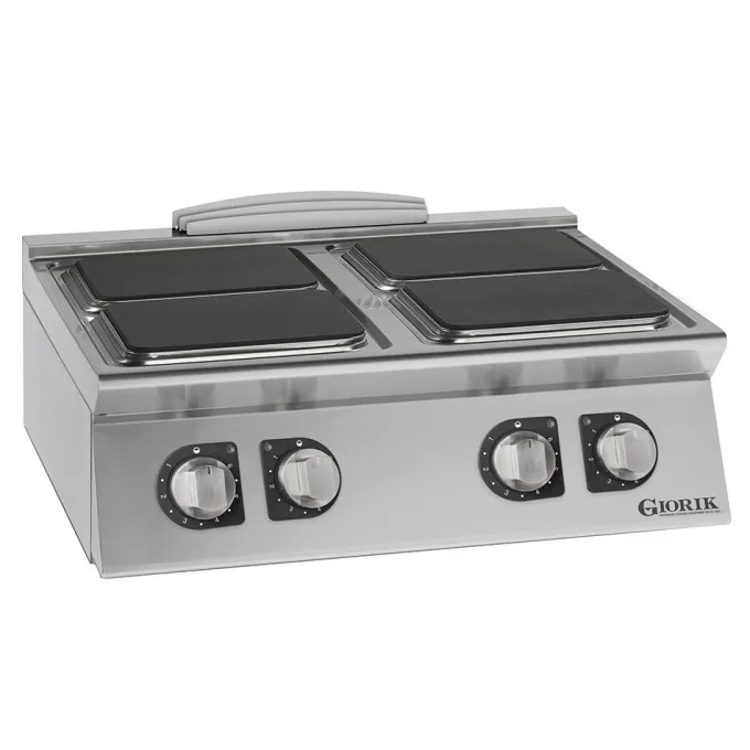 Réchaud Plaques Electriques Carrées, 4 feux - Giorik - CE94QT