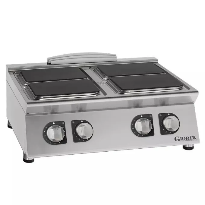 Réchaud Plaques Electriques Carrées, 4 feux - Giorik - CE74QT