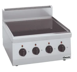 Réchaud vitrocéramique - 4 foyers - 8 kW - L 600 x P 600 mm - Bartscher