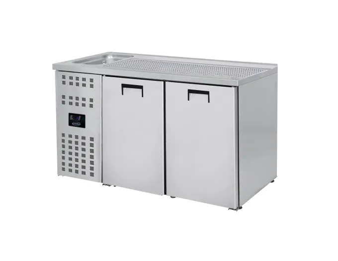 Refroidisseur de Bière - 2 Portes - Avec Evier Gauche - Combisteel