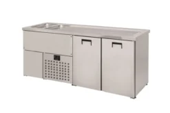 Refroidisseur de Bière - 2 Portes - Avec Evier Gauche - Combisteel