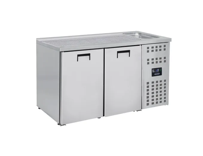 Refroidisseur de Bière - 2 Portes - Avec Evier Gauche - Combisteel