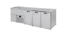 Refroidisseur de Boisson Avec Evier Gauche - 3 Portes - 2R - Combisteel