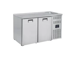 Refroidisseur de Boissons - 2 Portes - Evier Droit - Combisteel
