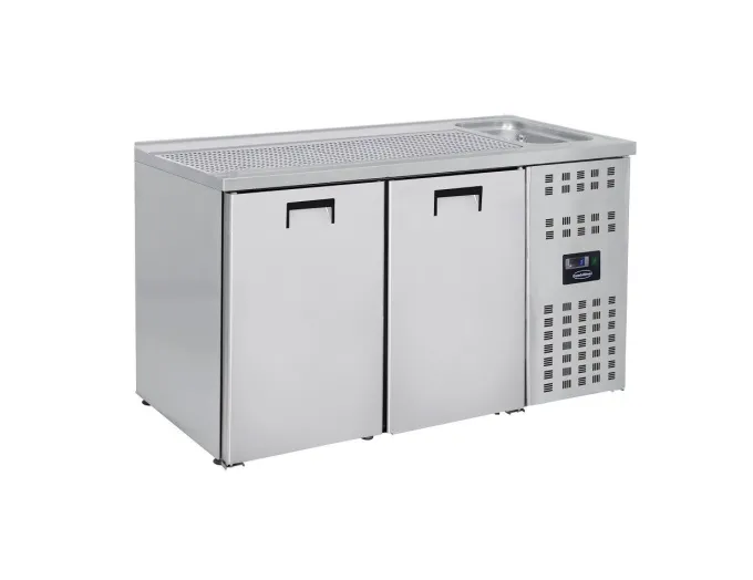 Refroidisseur de Boissons - 2 Portes - Evier Gauche - Combisteel