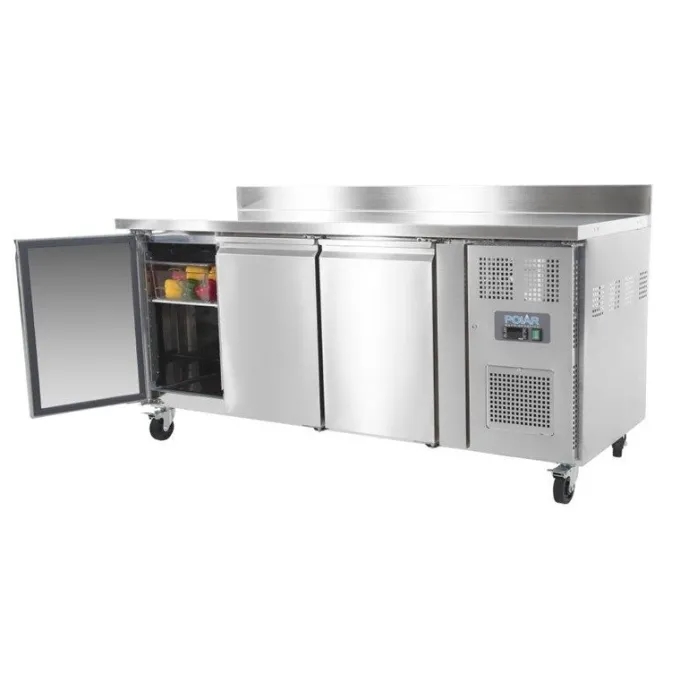 Réfrigérateur Comptoir Série U 3 portes avec Dosseret 417 Litres - Polar