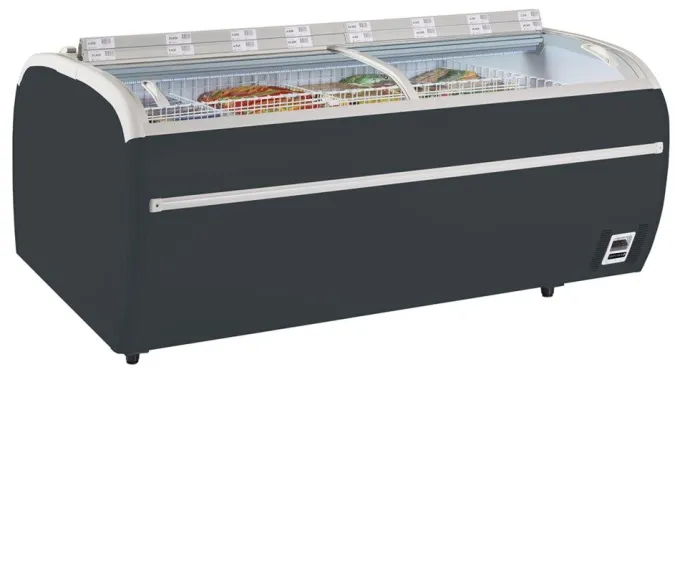 Réfrigérateur congélateur de supermarché gris TWIN 220A-CF - Tefcold