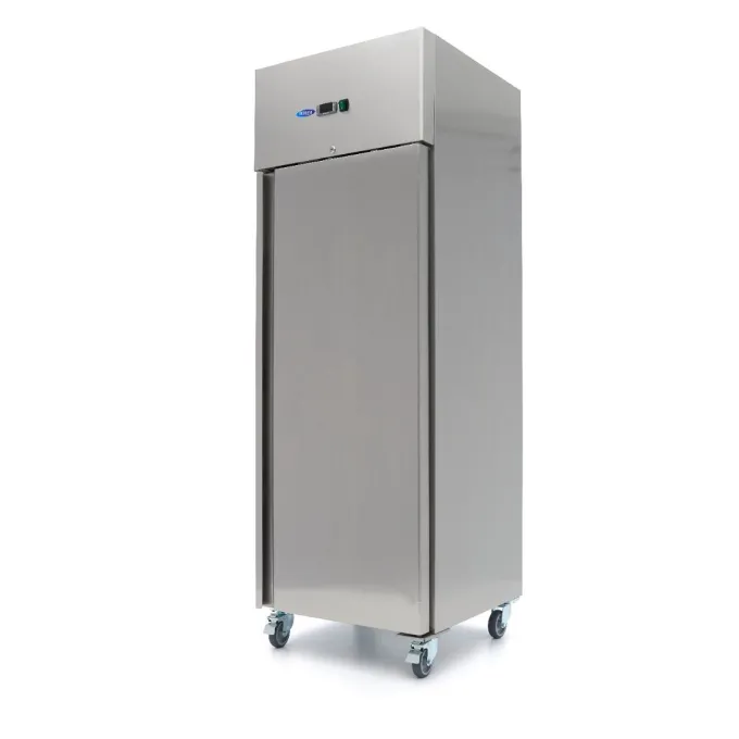 Réfrigérateur - 400 L - 3 Étagères Réglables (GN 1/1) - Inox - Maxima