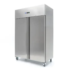 Réfrigérateur - 800 L - 6 Étagères Réglables - Inox - sur Roulettes - Maxima