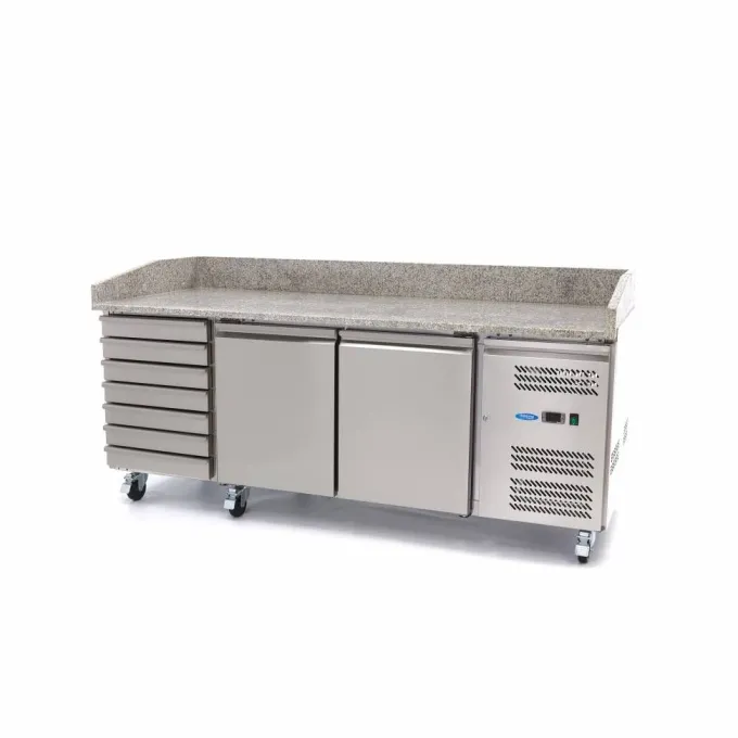 Réfrigérateur à Pizza - 202 cm - 2 Portes - 7 Tiroirs - Maxima