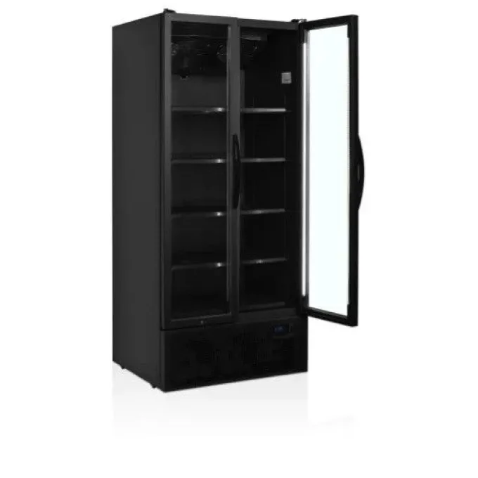 Réfrigérateur Vitré FS890H Couleur Noire - TEFCOLD
