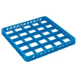 Réhausse Casier de Lavage 500 x 500 x 45mm - 25 Compartiments - Bleu - Matériel CHR Pro