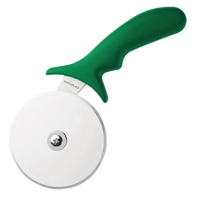 Roulette Pizza Professionnelle Verte 102 mm - Hygiplas
