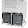 Réserve-Bac à Glaçons Inox 300kg avec chariots de manutention - BREMA - DRB500/SPLIT800/150