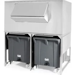 Réserve-Bac à Glaçons Inox 300kg avec chariots de manutention - BREMA - DRB500-G510
