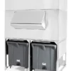 Réserve-Bac à Glaçons Inox 1000kg avec chariots de manutention - BREMA - DRB1200/G510