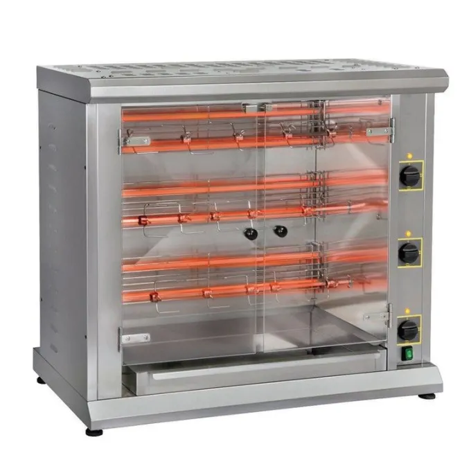 Rôtissoire Professionnelle 3 Broches Electrique - 12 Poulets - Furnotel