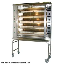 Rôtissoire Professionnelle Gaz de Marché Grande Capacité - 30 Poulets - Furnotel