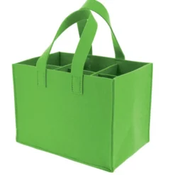 Sac Feutrine Vert 6 Bouteilles Lot de 30 - Créapak