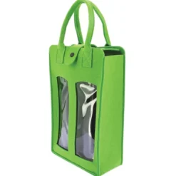 Sac Feutrine Vert 2 Bouteilles Lot de 30 - Créapak