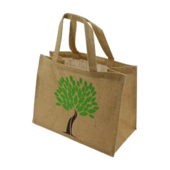 Sac Jute Logo Arbre 36X19 Lot de 60 - Créapak