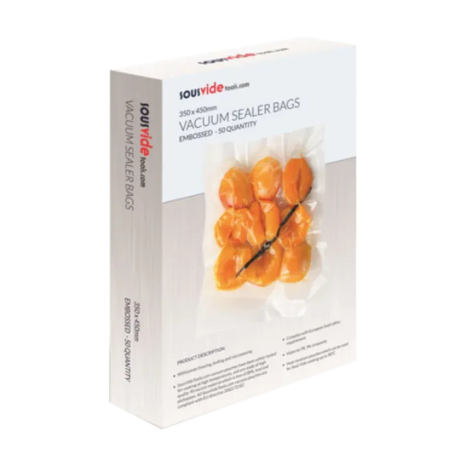 Sac Sous-Vide Gaufrés 350 mm x 450 mm - Boîte de 50 - SousVideTools