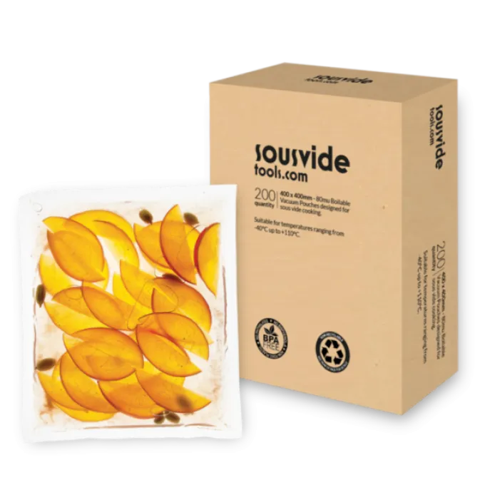 Sac Sous-Vide 400 mm x 400 mm - Boîte de 200 - SousVideTools
