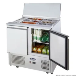 Saladette Pizza Réfrigérée - 2 Bacs GN 1/1 et 3 Bacs GN 1/6 - Atosa