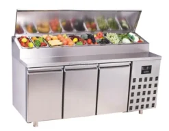 Saladette réfrigérée compacte 3 portes - 10 x GN 1/3 - Combisteel