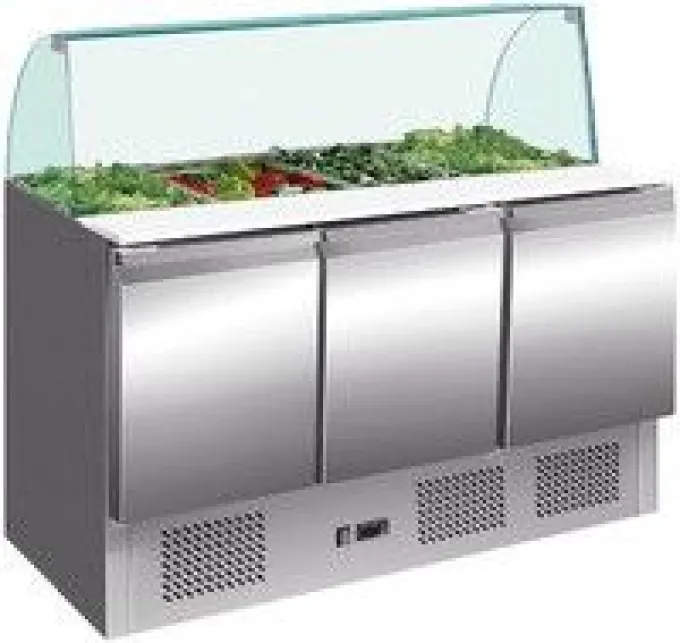 Saladette Réfrigérée Inox Pare-Haleine Verre - L2G