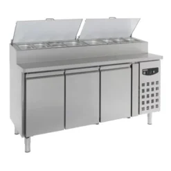 Saladette réfrigérée - 3 portes avec couvercle - Combisteel