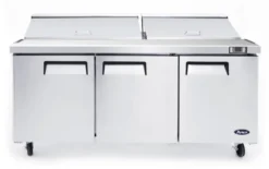 Saladette Réfrigérée 3 Portes 600 L - 18 Bacs GN 1/6 - Atosa