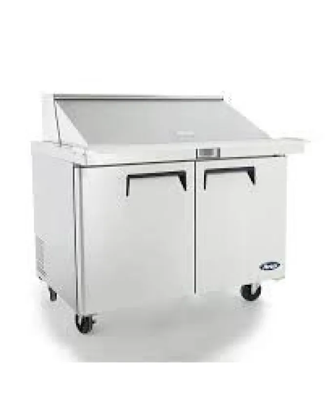 Saladette Réfrigérée 2 Portes 490 L - 16 Bacs GN 1/6 - Atosa