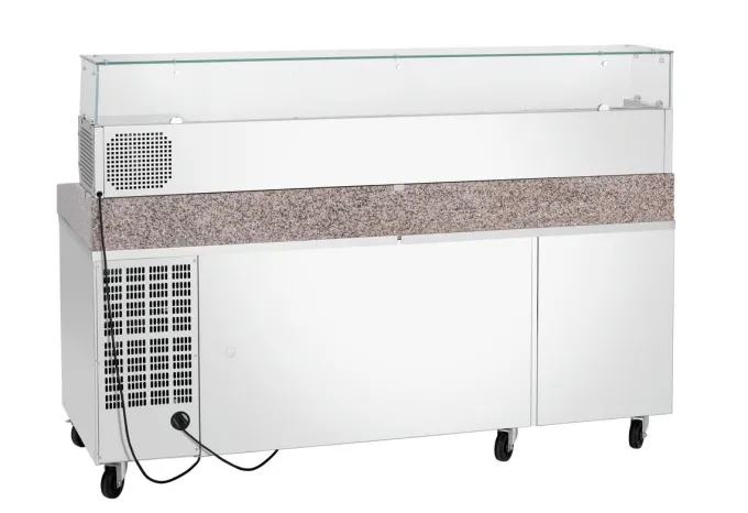 Saladette Réfrigérée Vitrée - 10 x GN 1/4 - GL3-2005 - Bartscher