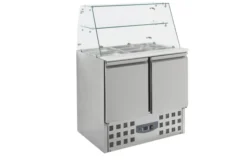 Saladette réfrigérée vitrine en verre - 2 portes - Combisteel