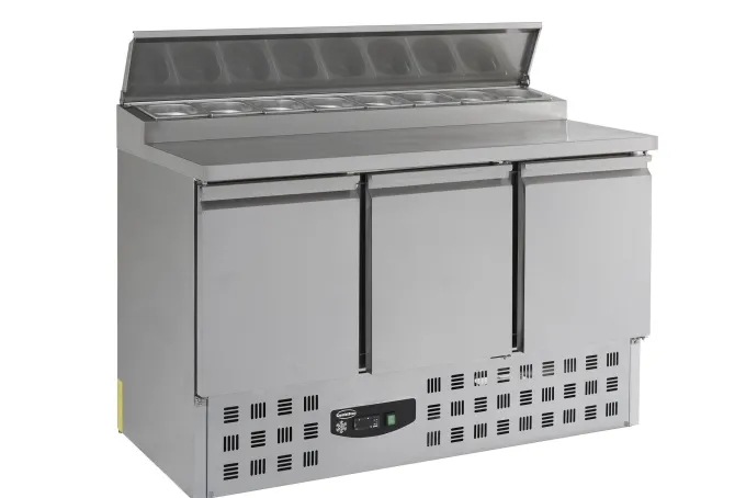 Saladette 8 x GN 1/6 - 3 portes - Combisteel