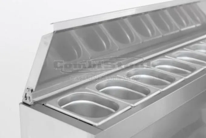 Saladette 8 x GN 1/6 - 3 portes - Combisteel